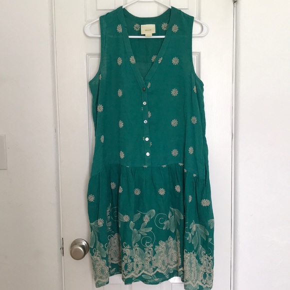 Anthropologie Embroidered Maeve Dress - Picture 6 of 8